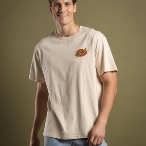 Santa Cruz Skateboards Cream Short Sleeve Tee